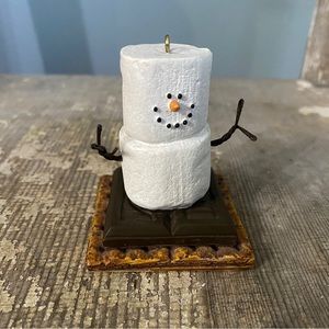 S’mores snowman Christmas ornament